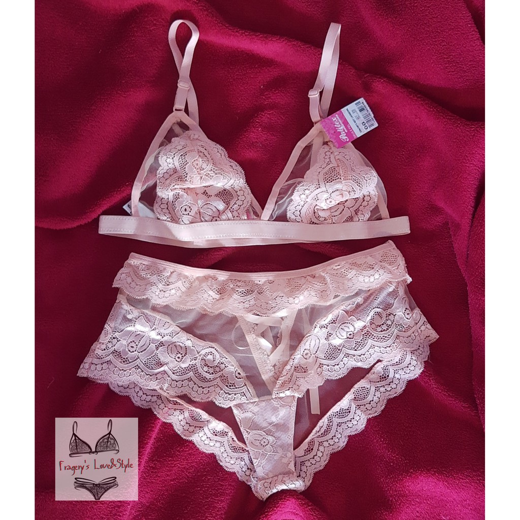 Conjunto Lingerie Lacradora Sensual Fitas E Tule Sexy Shopee Brasil