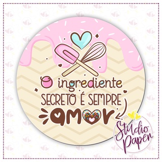 Adesivos Etiquetas Para Confeitaria X Cm Redondo Shopee