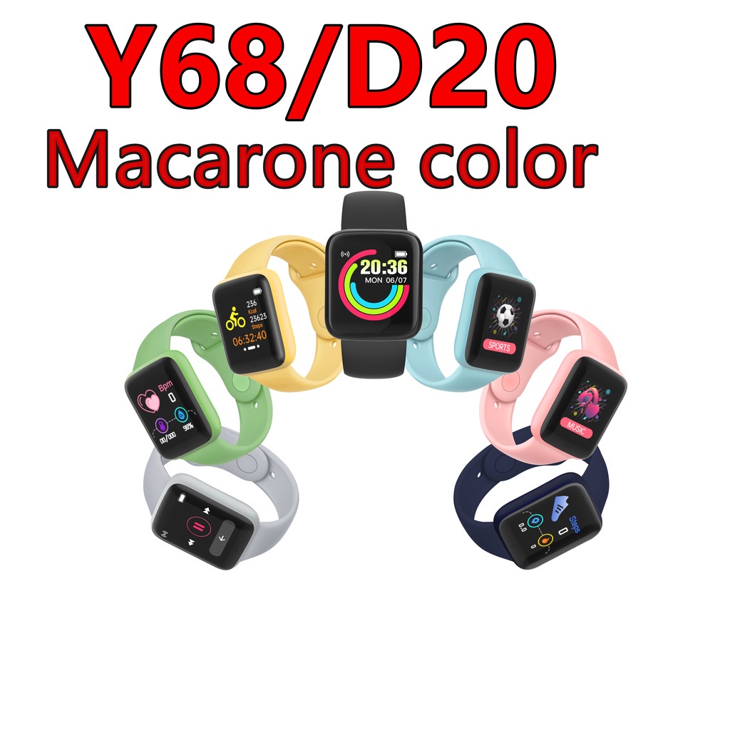 Smartwatch Y D Macaron Original Rel Gio Inteligente Prova D Gua