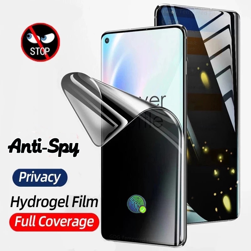 Película Protetora 3D Anti Spy Fosca Hidrogel Privacidade TPU Risco