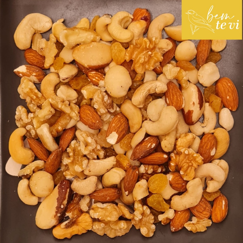 Mix de Castanhas Nuts Premium Nozes Macadâmia Castanha de Caju