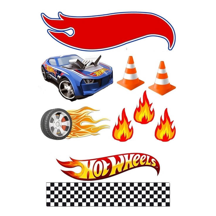 Hot Wheels Cake Topper Hot Wheels Birthday Hot Wheels Off