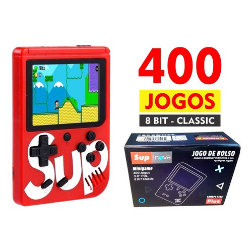Mini Game Portátil Sup Inova 400 jogos retro 8 bits