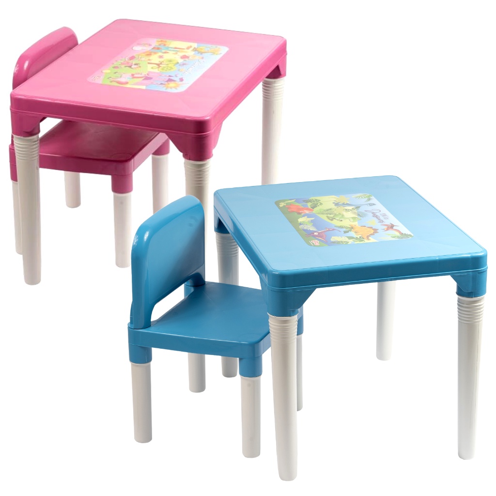 Mesa Infantil Mesinha Educativa Cadeira Styll Baby Dinossauros