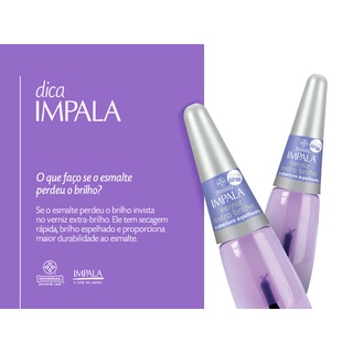 Esmalte Base Verniz Extra Brilho Impala Roxinho 7 5ml Shopee Brasil