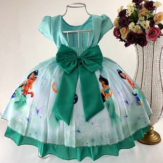 Vestido De Festa Infantil Jasmine Princesa Jasmine Luxo Shopee Brasil