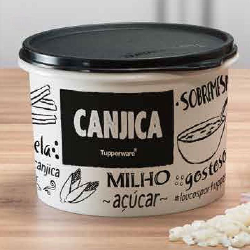 Tupper Caixa De Canjica Pb Bistro Floral G Shopee Brasil