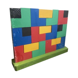 Blocos De Encaixe Vertical Tetris Em MDF Brinquedo Educativo Shopee