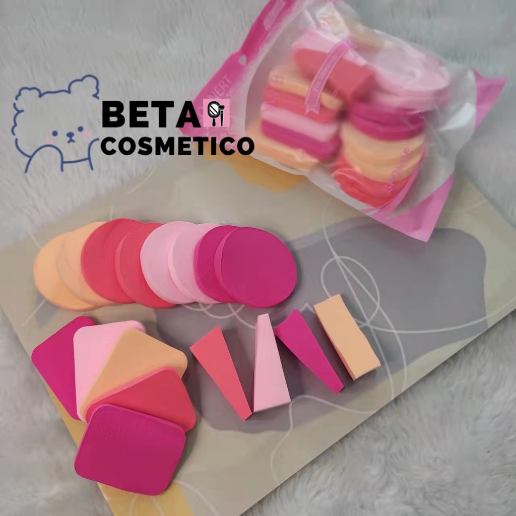 Kit Esponja Para Maquiagem Kit 17pcs Esponjas De Maquiagem Shopee