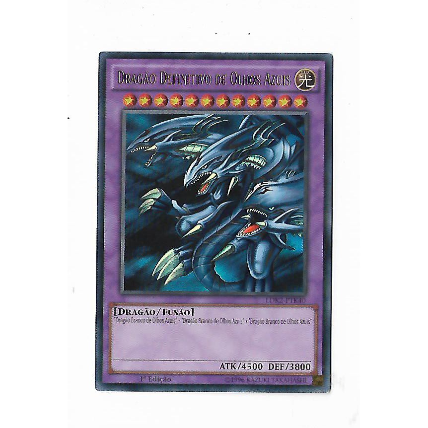 Yu Gi Oh Dragão Definitivo de Olhos Azuis Ultra Raro Shopee Brasil