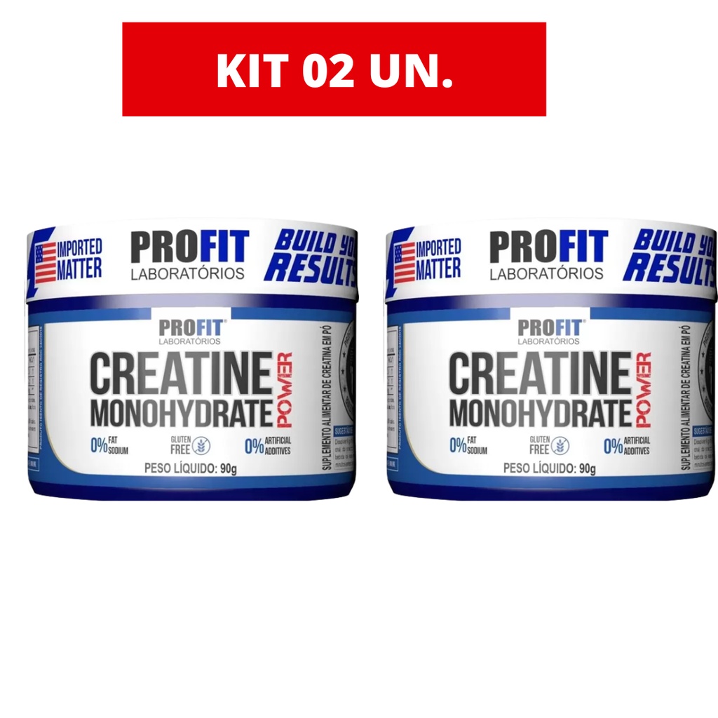 Kit 02 Creatina Profit Monohidratada Shopee Brasil