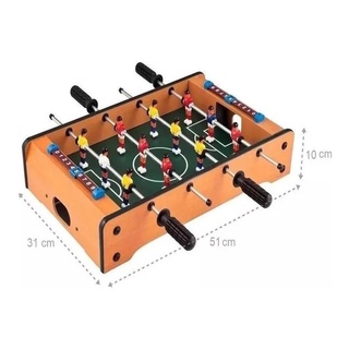 Mini Pebolim Mesa Futebol Toto C 2 Bolas Pronta Entrega 50cm Shopee