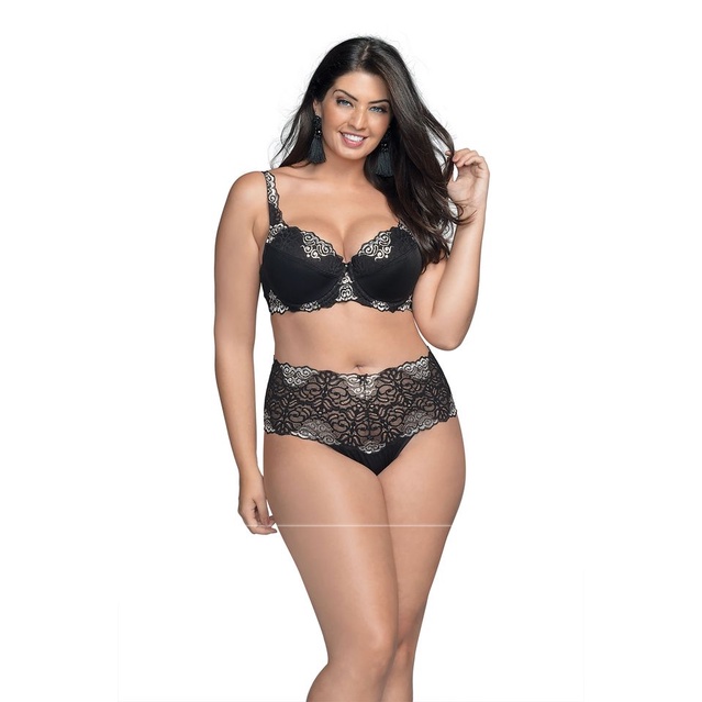 Conjunto De Lingerie Plus Size Habella Demillus Shopee Brasil