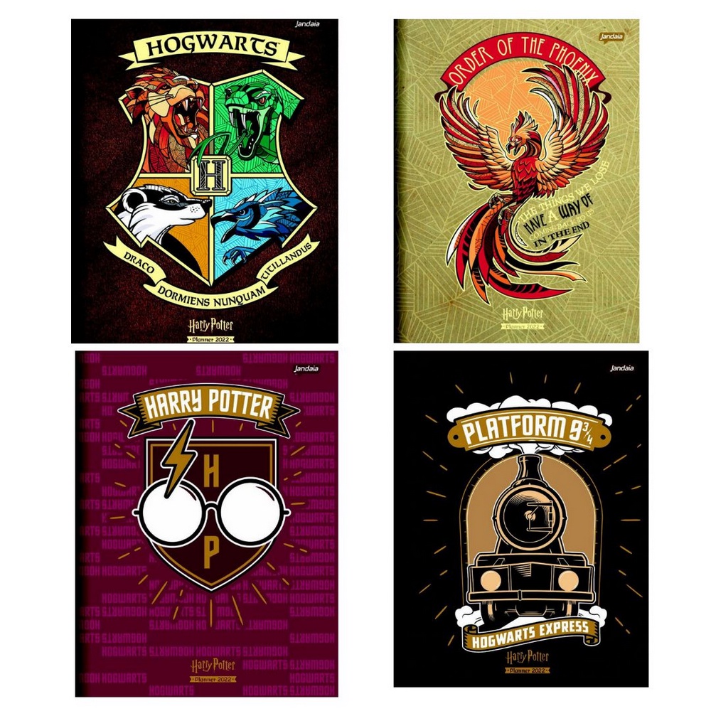 Planner Mensal Harry Potter Jandaia Folhas Shopee Brasil