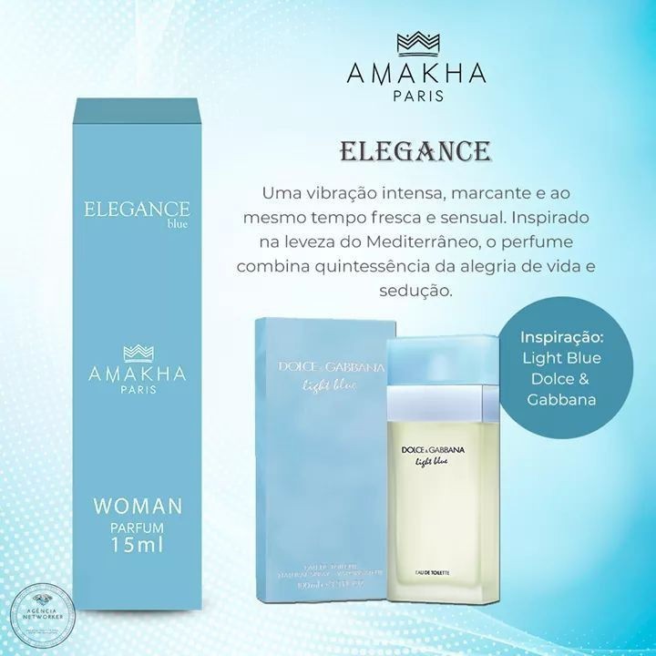 ELEGANCE BLUE Perfume De Bolso Amakha Paris 15ml Shopee Brasil