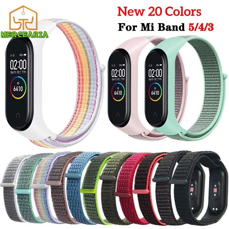 PULSEIRA XIAOMI Xiao Mi Mi Banda 3 4 5 M3 M4 M5 M6 Cinta De Nylon