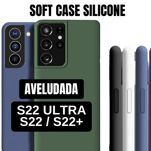 Capa Silicone Aveludada Galaxy S22 S22 S22 Ultra Samsung Silicone