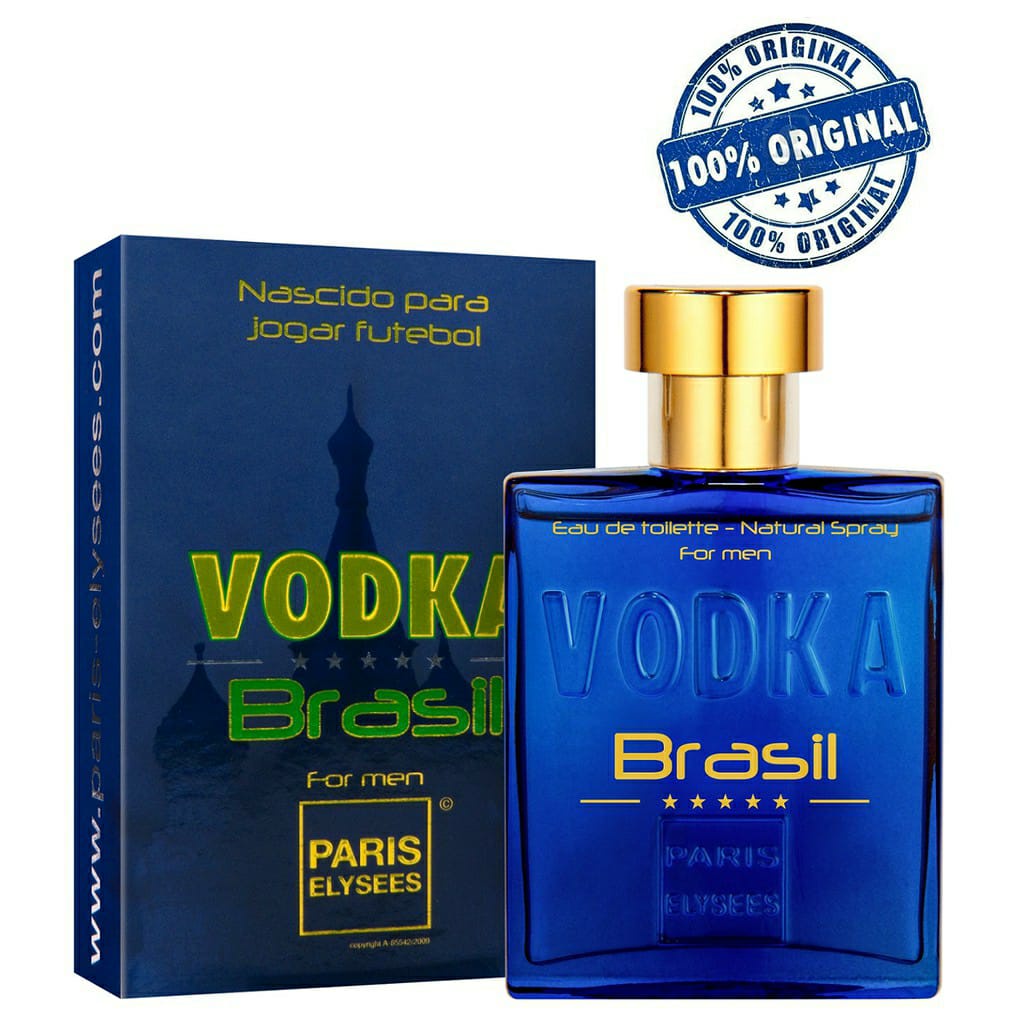 Perfume Vodka Brasil Azul Paris Elysees Ml Original Desconto No Pre O