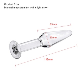 Plug Anal De Vidro Transparente Para Iniciantes Sex Shop Shopee Brasil