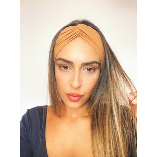 Faixa Turbante Nude Shopee Brasil