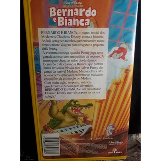 FITA VHS WALT DISNEY BERNADO E BIANCA Shopee Brasil