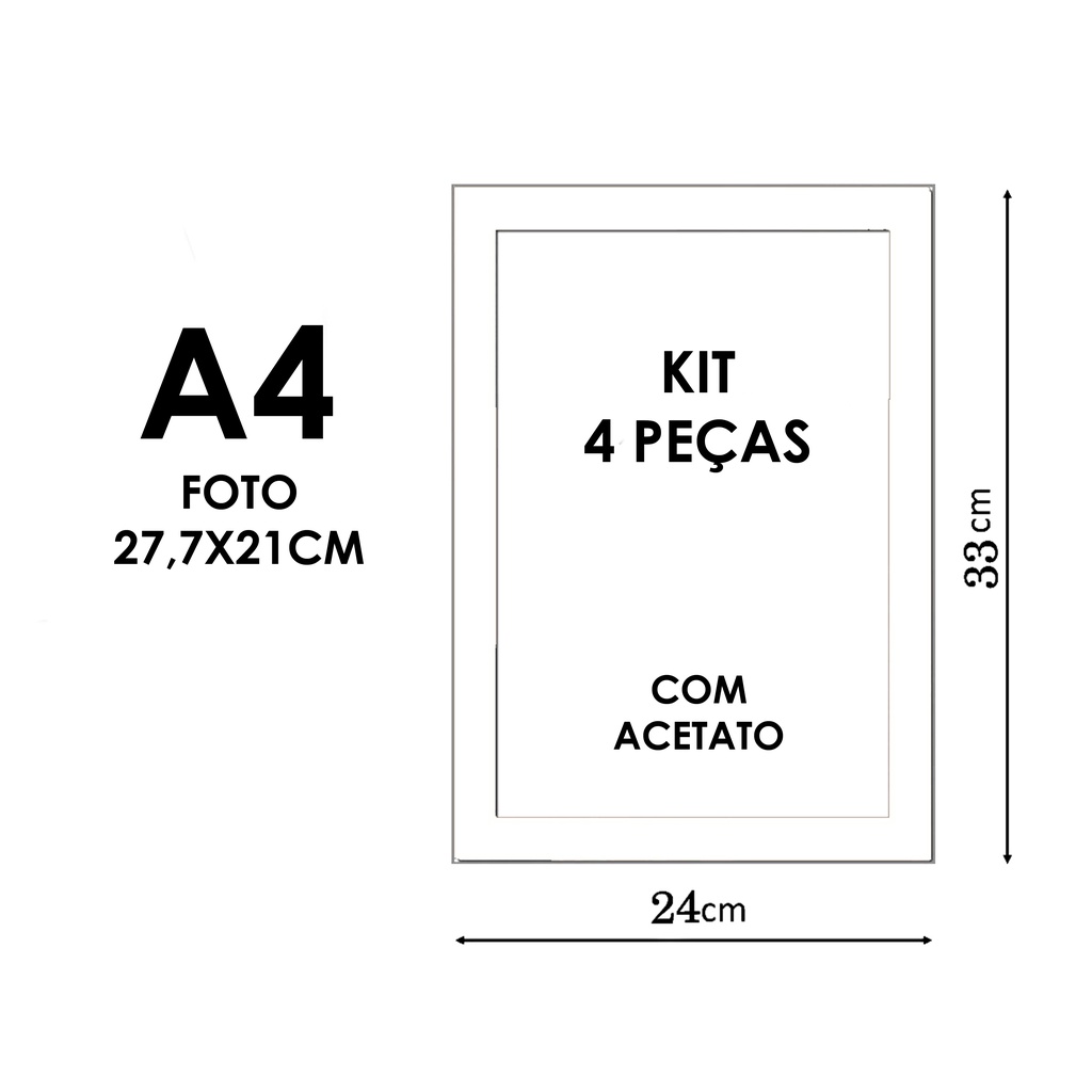 Kit Molduras A Quadro Foto Porta Retrato Acetato Shopee Brasil