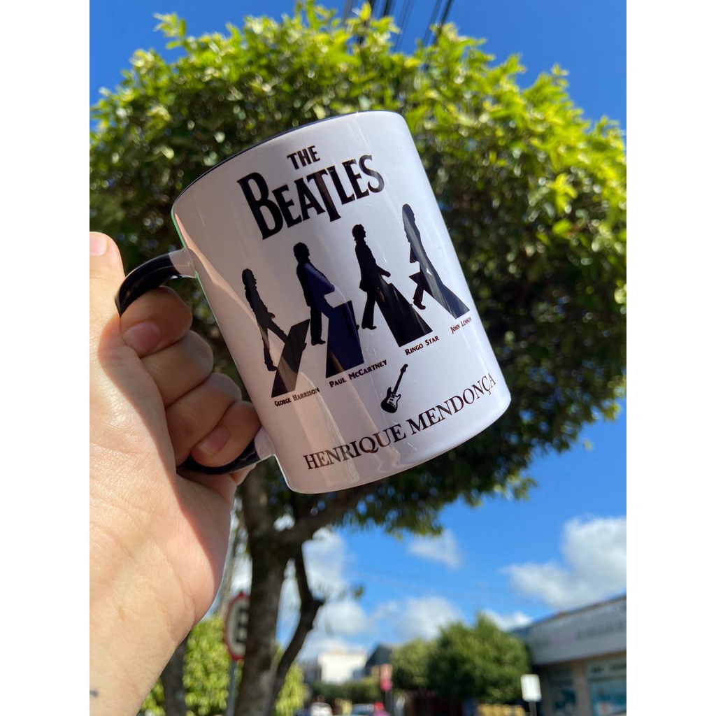 Canecas Personalizada The Beatles Rock Nome Shopee Brasil