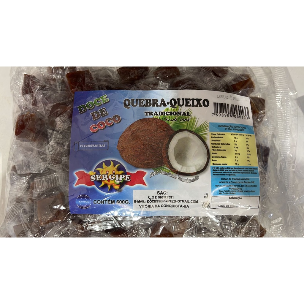 Quebra Queixo Tradicional Pacote G Sergipe Shopee Brasil