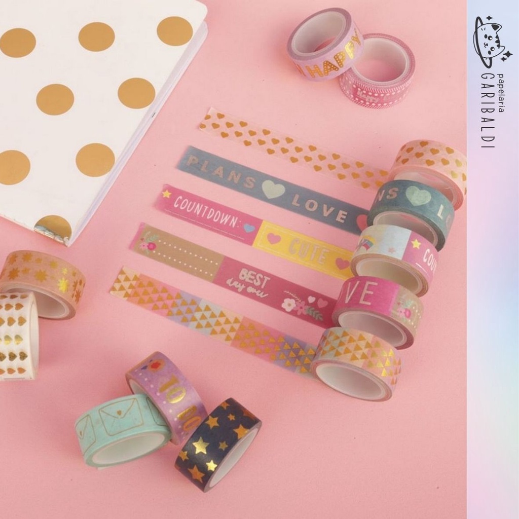 Fita Adesiva Washi Tape Mmx M Shine Brw Shopee Brasil