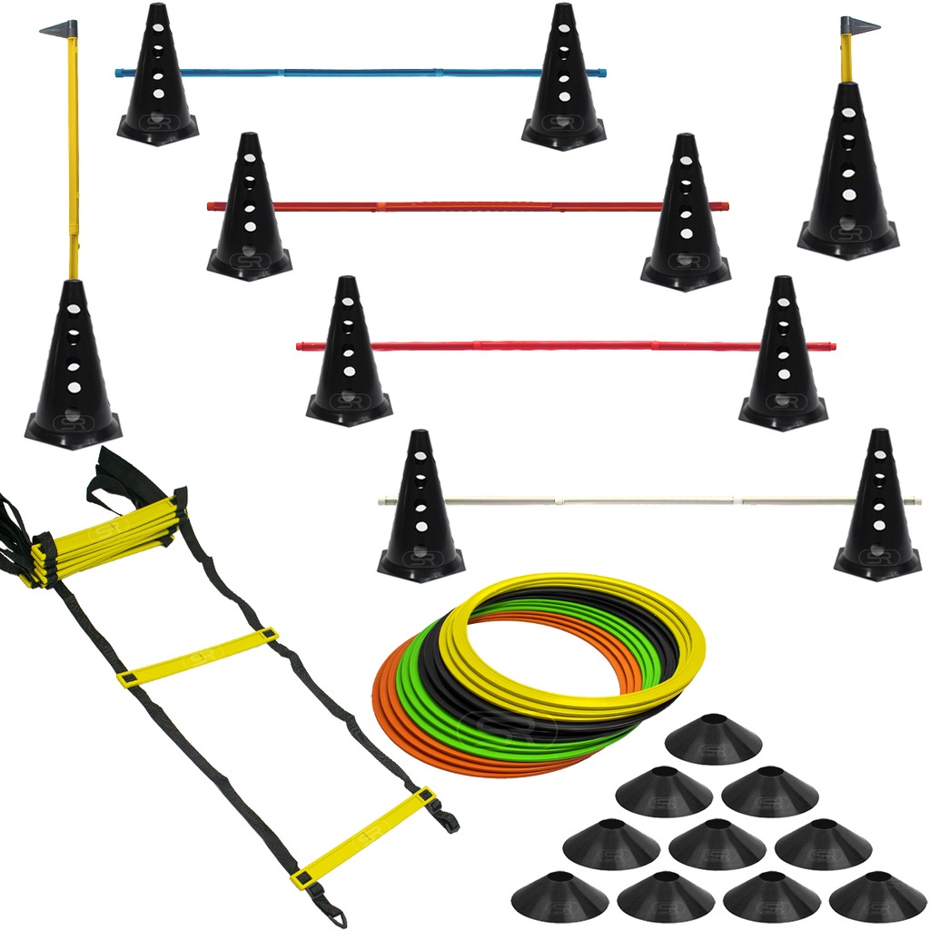 Cones Furados C Barreiras Pratos Agilidade Escada R Gida