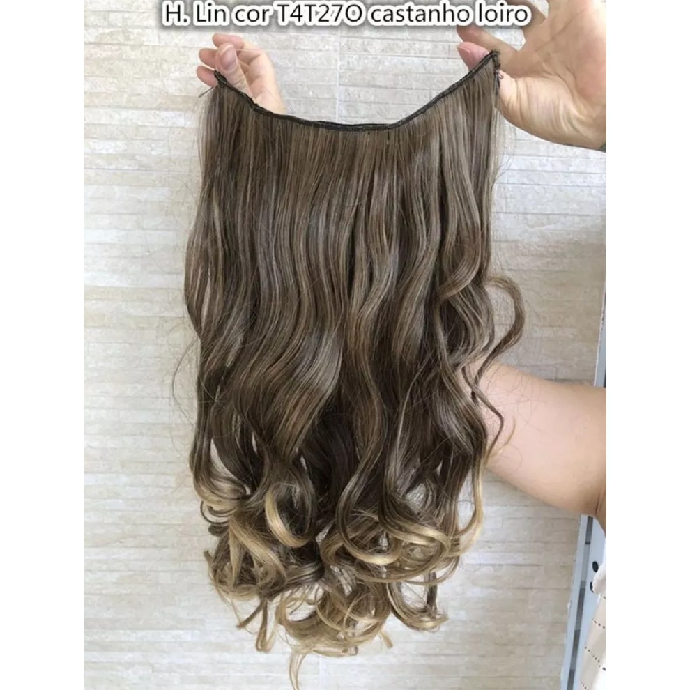 Aplique organico 4t Ondulado Bio Orgânico 60 cm Mechas Shopee Brasil