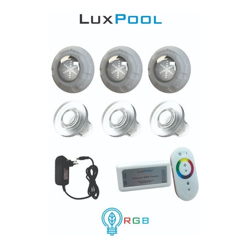 Kit Iluminação Piscina Fibra 3 Led 9w Disp módulo fonte Shopee