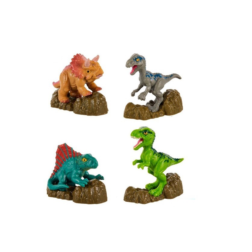 Kit Miniaturas Dinossauros Jurassic World Original Mattel Pronta