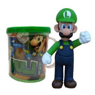 Boneco Luigi Caneca Personalizada Verde Ml Mario Kart Super