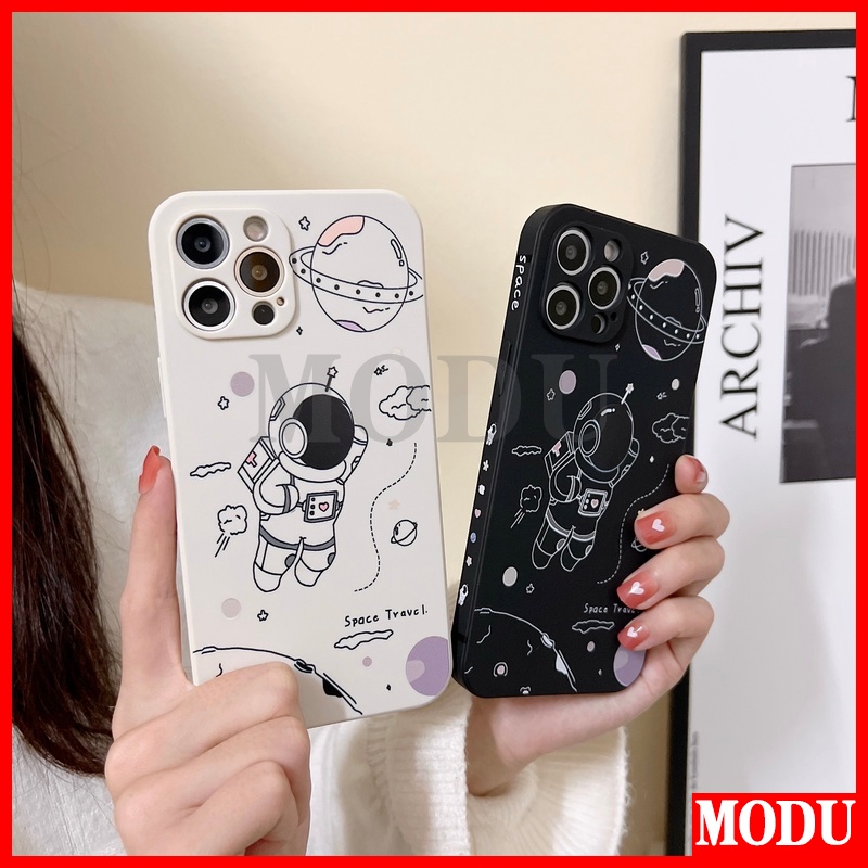 Capa Flexível Fosca Astronauta Para Samsung Galaxy A03S A02S A10S