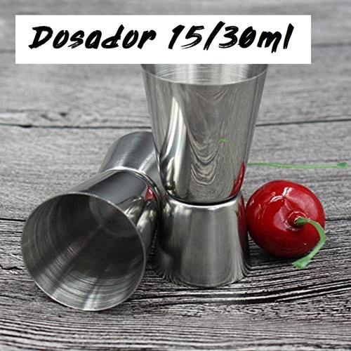 Kit 6 Dosador Bebidas Duplo Inox Dosar Drinks 30ml 15ml Shopee Brasil