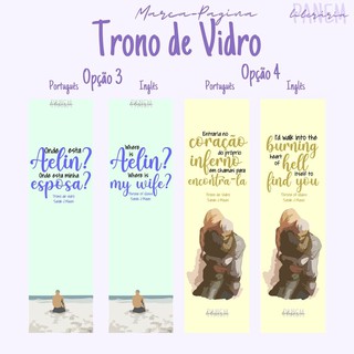 Marca Pagina Trono De Vidro Sarah J Maas Shopee Brasil