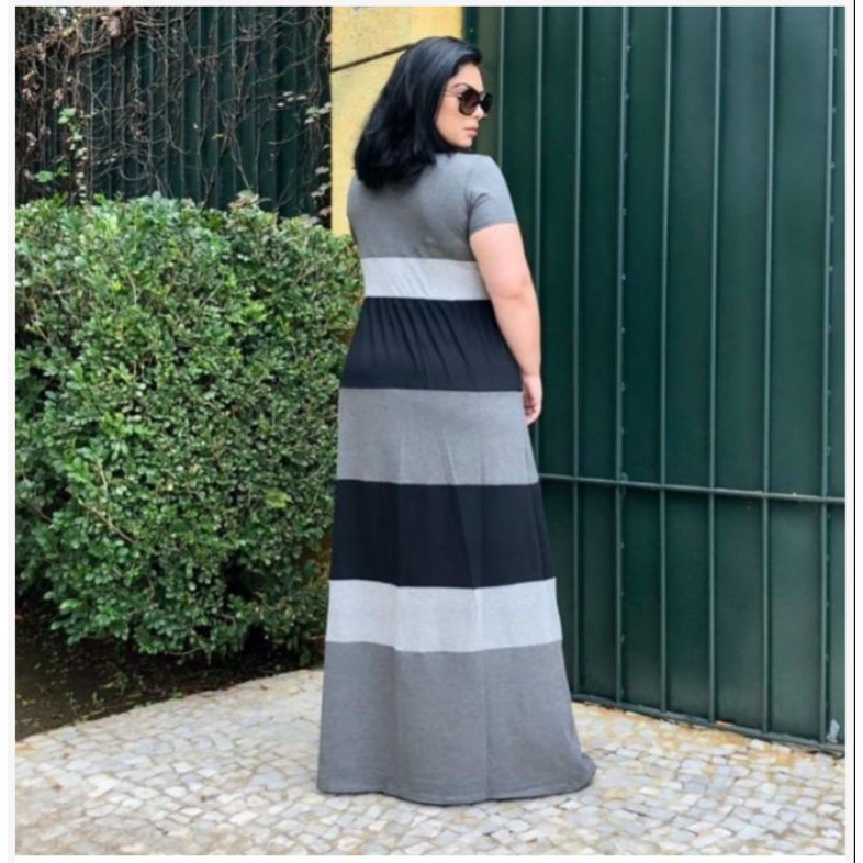 Vestido Longo Plus Size Shopee Brasil