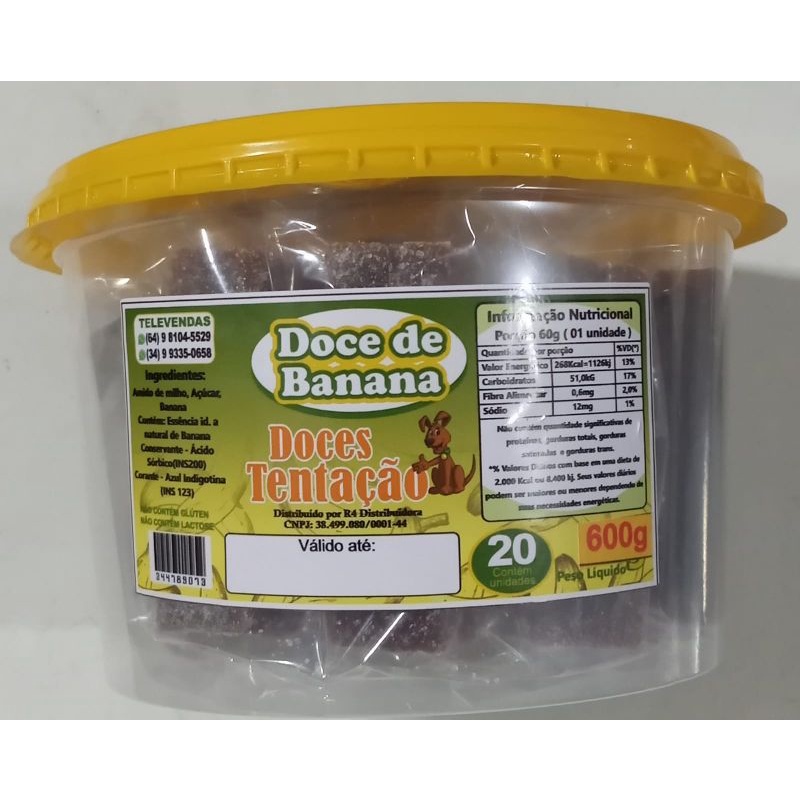 Doce Bananinha Unidades De Gramas Cada Shopee Brasil