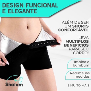 Bermuda Short Emagrecedor Cinta Modeladora Para Queima De Gordura