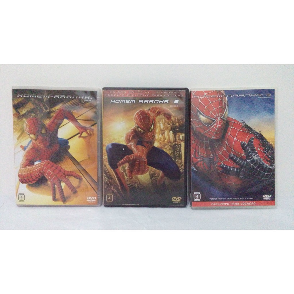 Dvds Trilogia Homem Aranha Shopee Brasil