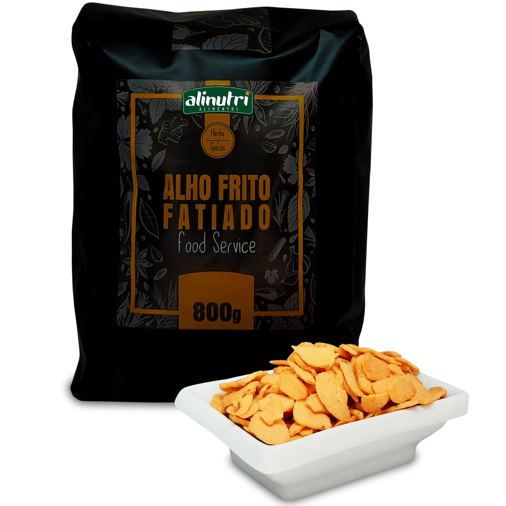 Alho Frito Fatiado Premium 800g Alinutri Shopee Brasil