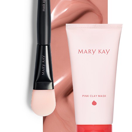 kIT Máscara de Argila Rosa Pincel Aplicador Mary Kay Shopee Brasil