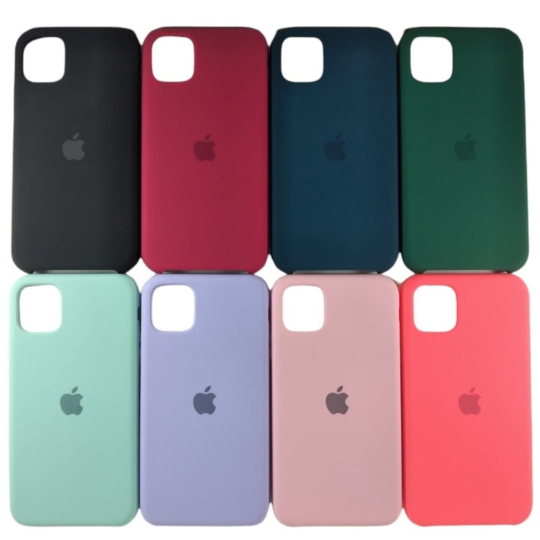 Capa Case Silicone Aveludada Para iPhone 11 Escorrega o Preço