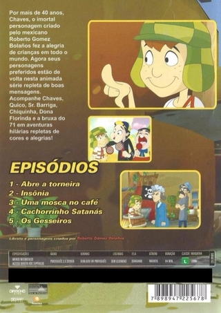 DVD Chaves Em Desenho Animado Volume 6 Shopee Brasil