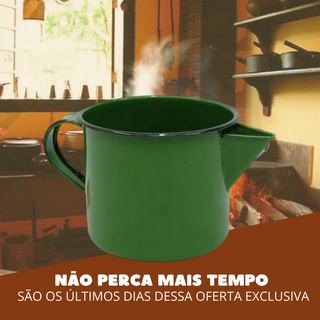 Caneca Leiteira Esmaltada Litro Bico Para Ferver Shopee Brasil