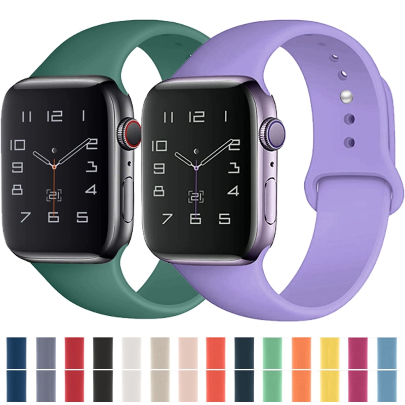 Esporte Pulseira De Silicone Para Apple Rel Gio Mm Mm Se