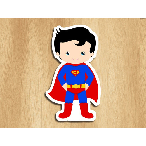 10 Aplique Topper Recorte Tubete Latinha Superman Cute 10cm Shopee Brasil