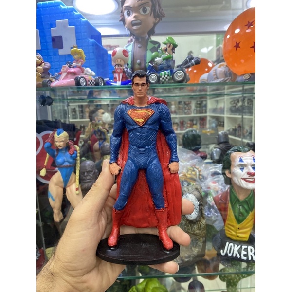 Boneco DC Superman Liga da Justiça Estatua Colecionavel Miniatura