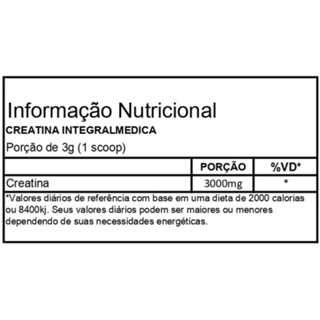 CREATINA HARDCORE 300G INTEGRALMEDICA Shopee Brasil